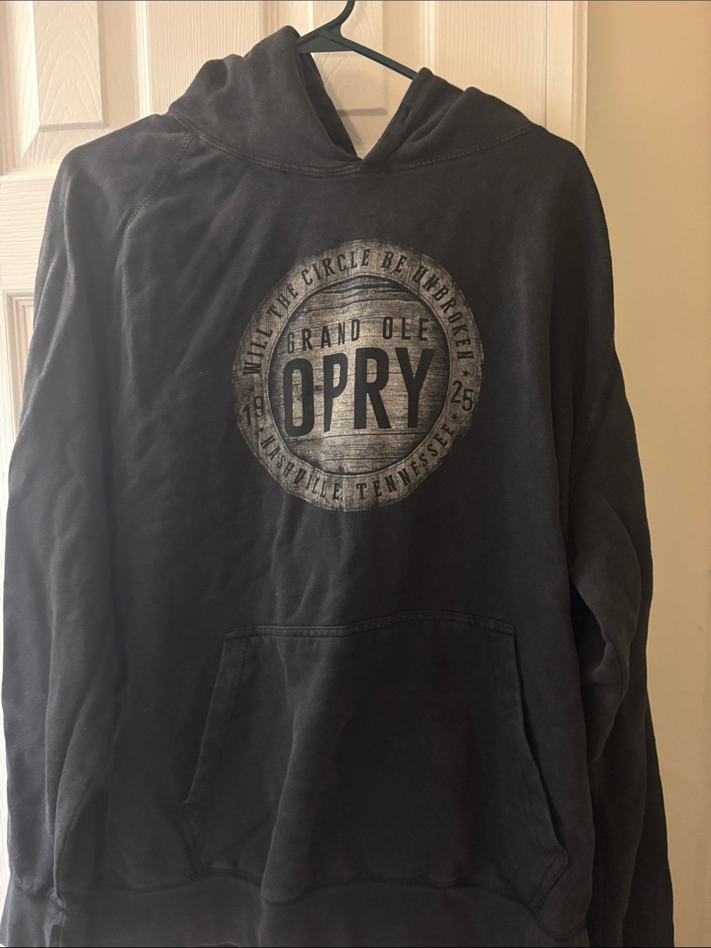 Black Crewneck Hoodie with Grand Ole Opry Logo